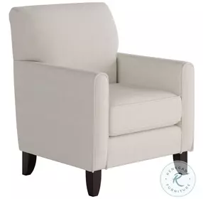 Truth or Dare Off White Salt Straight Arm Accent Chair