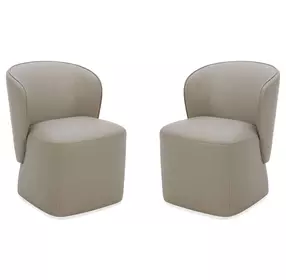 Zephyr Aline Cashmere Upholstered Dining Chair Set of 2