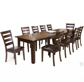 Kona Brushed Rasin Ultra Extendable Dining Room Set