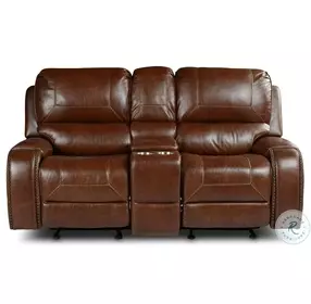 Keily Brown Manual Glider Reclining 75" Loveseat
