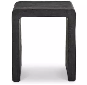 Shephard Ardere Organic Faux Bois Rectangular Side Table