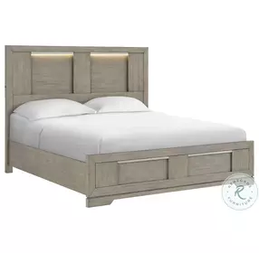 Argo Grey King Panel Bed