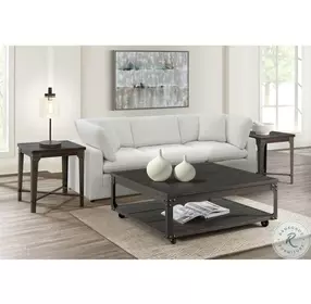Kahlil Kendyl Dark Espresso Square Occasional Table Set