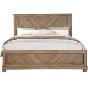 Montana Brown King Low Profile Panel Bed