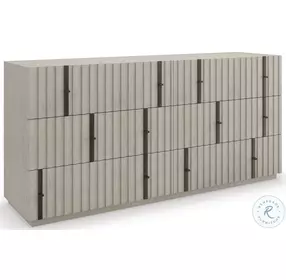 Classic Charm Fossil And Matte Black Dresser