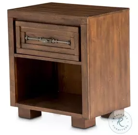 Carrington Rustic Ranch 1 Drawer Nightstand