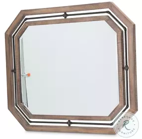 Crossings Reclaimed Barn Octagonal Sideboard Mirror