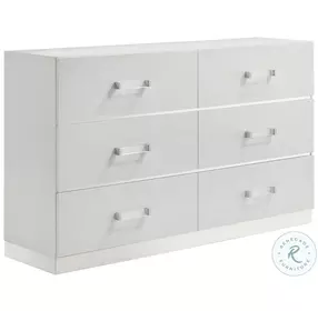 Europa Gleamy White Dresser