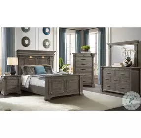 Paterson Grey Panel Bedroom Set
