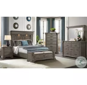 Paterson Grey Storage Bedroom Set