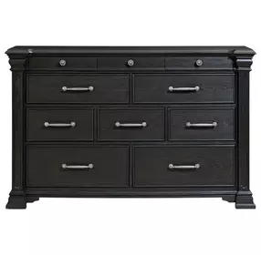 Paterson Black 10 Drawer Dresser