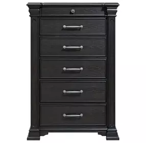 Paterson Black 6 Drawer Chest