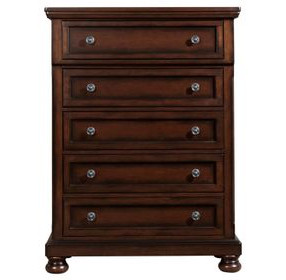 Kingsley Cherry Brown 5 Drawer Chest