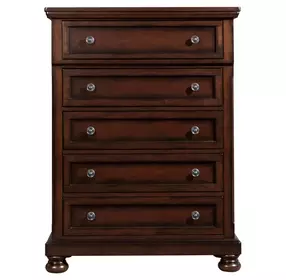 Kingsley Cherry Brown 5 Drawer Chest