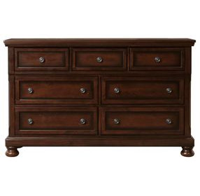 Kingsley Cherry Brown 8 Drawer Dresser