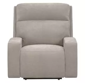 Traxton Jasper Taupe Zero Gravity Triple Power Recliner with USB Charging