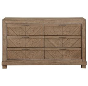 Montana Brown 6 Drawer Dresser