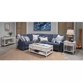 Whisperbay Sea Pearl and Driftwood Rectangular Lift Top Occassional Table Set