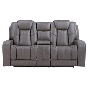 Daniel Gray 77" Triple Power Reclining Loveseat with USB Charging
