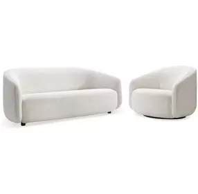 Devon White Living Room Set