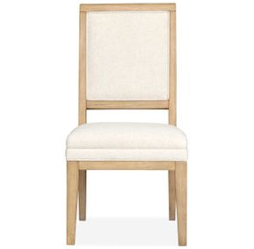 Kingsmere White Upholstered Side Chair Set of 2