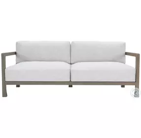 Tanah White Performance Fabric 80" Outdoor Sofa