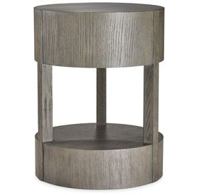 Calder Rustic Grey Chairside Table