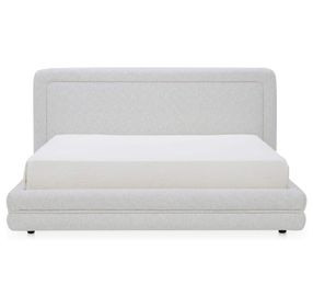 Tory Pebble Queen Upholstered Platform Bed