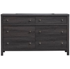 Merrifield Raisin Black 6 Drawer Dresser