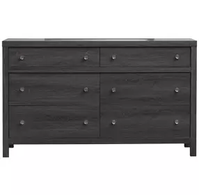 Meadowrise Raisin Black 6 Drawer Dresser