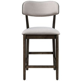 Rex Beige Upholstered Counter Height Chair Set of 2