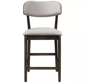 Rex Beige Upholstered Counter Height Chair Set of 2