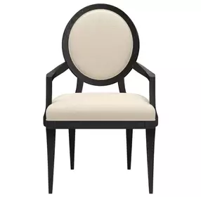 Atrium Beige Upholstered Arm Chair