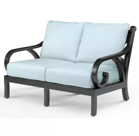 Monterey Canvas Skyline 56" Outdoor Loveseat with Self Welt