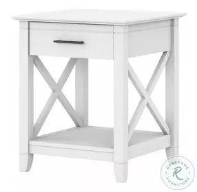 Key West Pure White Oak Drawer Nightstand