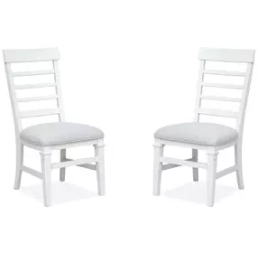 Harborwick White Upholstered Side Chair Set of 2