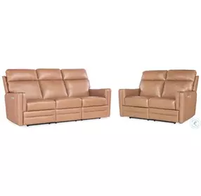 Emerson Fawn Leather Zero Gravity Power Reclining Living Room Set with Power Headrest And Lumbar