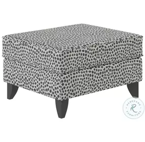 Winston Faux Skin Carbon Accent Ottoman
