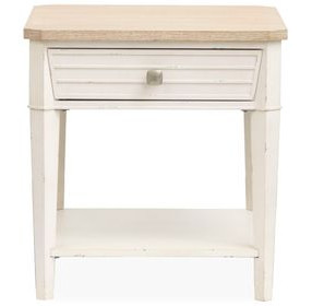 Whisperbay Sea Pearl and Driftwood Rectangular End Table