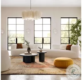 Fickle Cream Boucle 3 Piece Modular Sectional