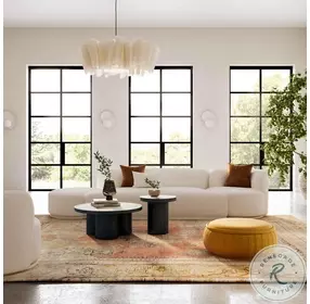 Fickle Cream Boucle 3 Piece Chaise Modular Sofa