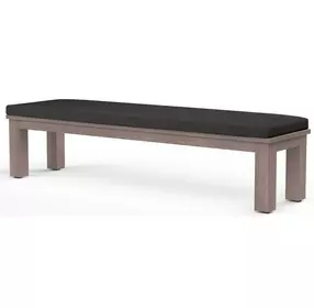 Laguna Spectrum Carbon Upholstered Outdoor Dining Bench