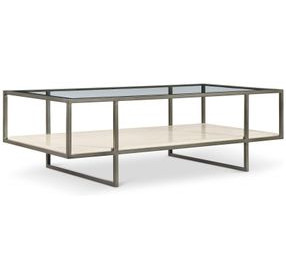 Harlow Bronze Metal Rectangular Cocktail Table
