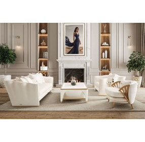 La Terrazza Creamy Pearl Occasional Table Set