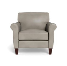 Lachlan Stone Leather Upholstered Accent Chair