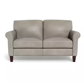Lachlan Stone Leather 60" Loveseat