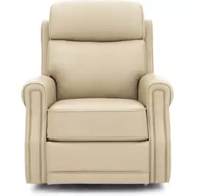 Lance Sorrento Sand Leather Power Lift Recliner with Power Lumbar and USB Charging