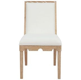 Lanister Cerused Oak Performance Fabric Dining Chair