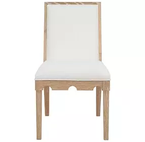 Lanister Cerused Oak Performance Fabric Dining Chair