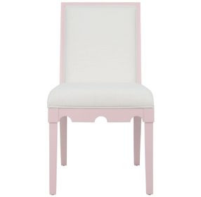 Lanister White Performance Fabric Upholstered Dining Chair